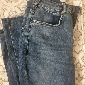 Pilcro Distressed Blue Skinny Jeans